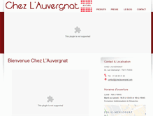 Tablet Screenshot of chezlauvergnat.com